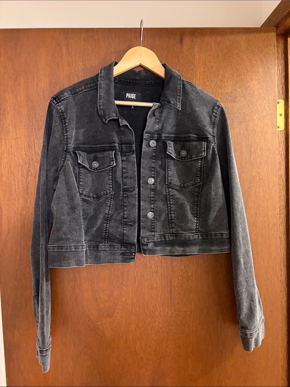 NWOT PAIGE Cropped Denim Jacket